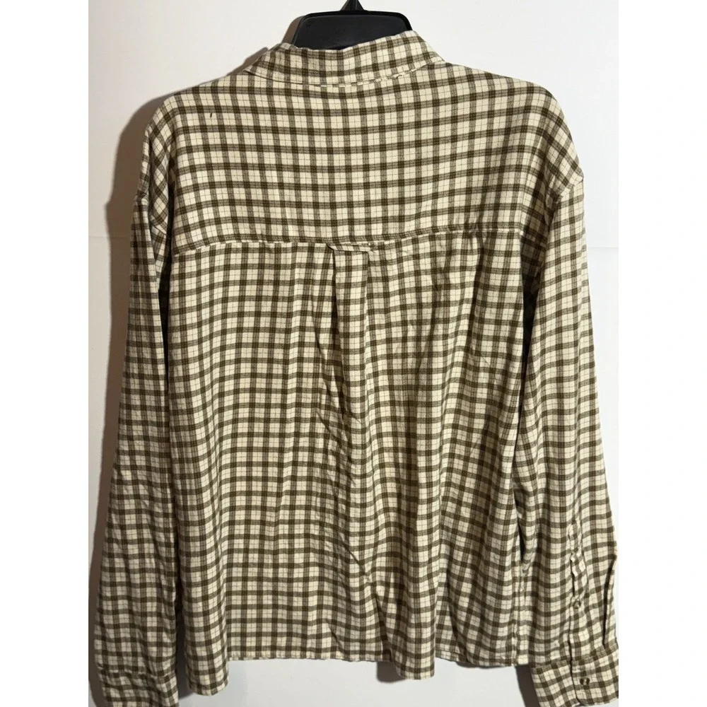 Cotton on Men's Tribeca Oversized Long Sleeve Shirt Stone Mini Check L - Picture 11 of 16